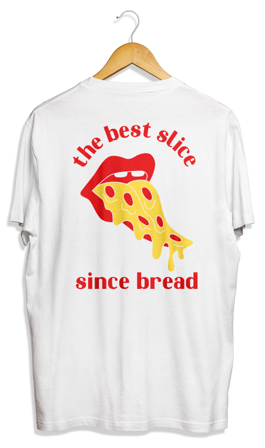 Wunderfund pizza tongue t-shirt mock up